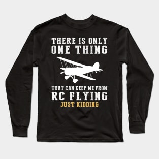 Taking Flight with Laughter - RC Plane Adventures! Long Sleeve T-Shirt